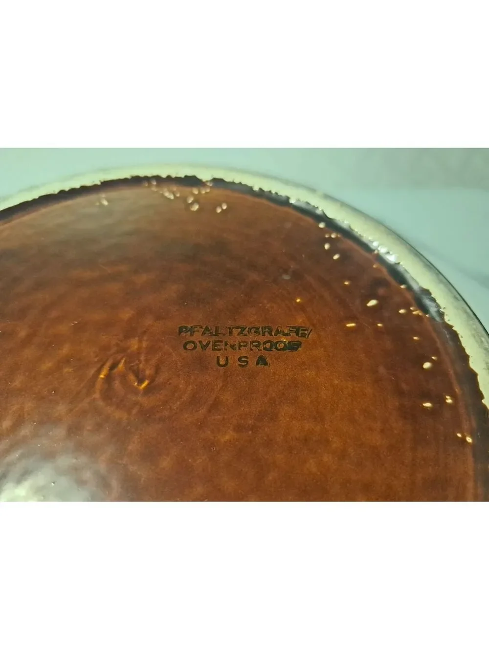 Vintage Pfaltzgraff Brown Drip-Glaze Ceramic Oven-safe Casserole Dish w/ Lid